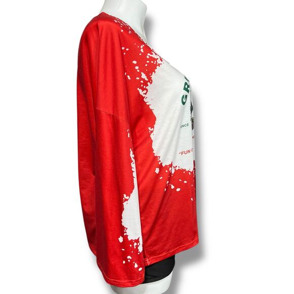 Grisworlds Womens Christmas Shirt Top Tree Farm Festive Holiday Classic 1X - Picture 3 of 9
